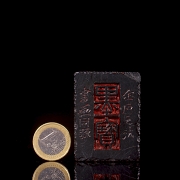 Sello de piedra negra Shoushan 