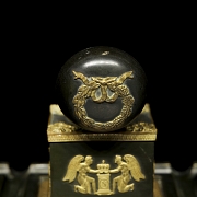 Empire style metal and bronze scrivener's desk, 19th century - 6