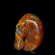 Busto de ágata tallada 