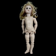 Muñeca rubia de porcelana, Europa, ca. 1885-1895