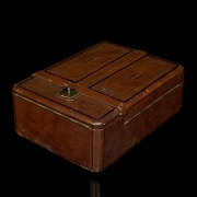 Gentleman's travelling dressing table, 19th century