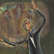 纳胡姆·古特曼（1898-1980）《指挥家》 Nahum Gutman - 1