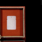 Placa de jade blanco de Hetian