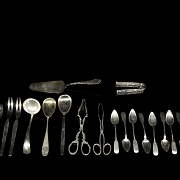 Conjunto de servicio en plata