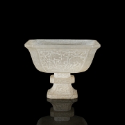 Copa de jade tallada 