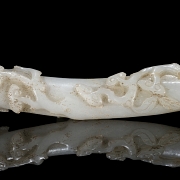 Cetro ruyi de jade blanco 
