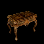 Mesa baja de madera estilo Luis XV, s.XX