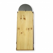 Espejo con aplique de madera tallada, Indonesia, s.XX - 3