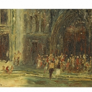 萨尔瓦多·罗德里格斯·布隆丘 Salvador Rodríguez Bronchú （1913–1999）《大教堂入口》