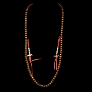 Collar Mala de ciento ocho semillas, Tibet, dinastía Qing