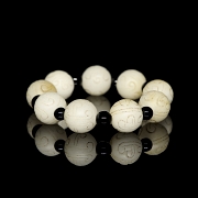 Jade bead bracelet, 20th century - 1