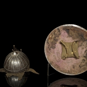 Khula Khud and Sipar helmet with gold and silver inlays. 19th century