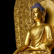 Altar de bronce dorado 