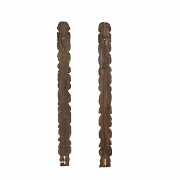 一对巴厘岛木雕，20世纪 - 4