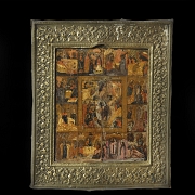 Orthodox icon ‘The Resurrection of Christ and the Descent into Hell’, 19th century