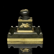 Empire style metal and bronze scrivener's desk, 19th century - 1