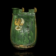 Jarra de cerámica esmaltada, Mongolia, dinastía Liao