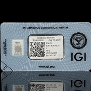 Diamante natural en talla brillante, 0.56 ct, certificado IGI