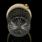 Hielera francesa de cristal tallado, s.XX