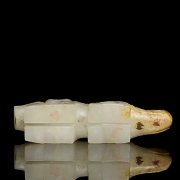 Figura de jade blanco