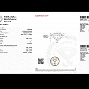 Diamante natural en talla brillante, 0.50 ct, certificado IGI - 4
