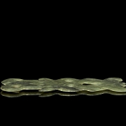 Carved jade plaque, Hongshan style