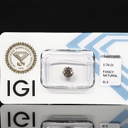 Diamante natural talla brillante, 0.76 ct, certificado IGI