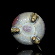 Incensario de cerámica esmaltada, estilo Junyao