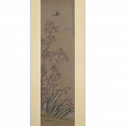 Chinese painting ‘Flowers and Butterflies’, signed Ma Quan