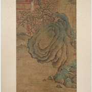 Conjunto de cuatro pinturas chinas 