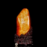 Piedra de jade tallado 