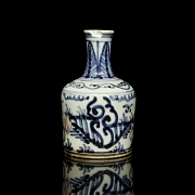 Botella de cerámica vidriada 