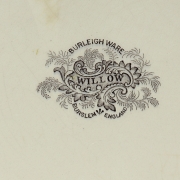 灰色柳叶纹伯利瓷托盘，十九世纪