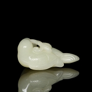 Carved jade figure ‘Pair of birds’, Qing dynasty