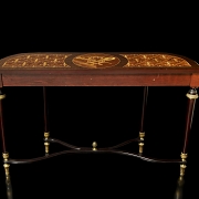 Consola con marquetería Estilo Luis XVI, s.XX
