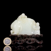 Figura de jade blanco de Hetian 