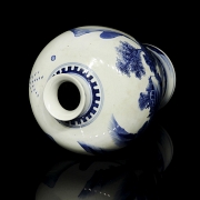 Jarrón meiping de porcelana azul y blanca 