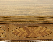 Mesa de juego con incrustaciones estilo Sheraton, EEUU, s.XIX-XX - 6