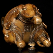 Bronze incense burner ‘Elephants’, with Xuande seal