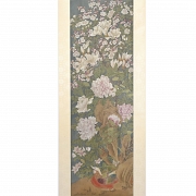 Chinese painting “Flowers and golden pheasant,” signed Jiang Tingxi