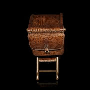 Silla de caza en piel de cocodrilo Famars