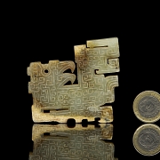 Placa de jade amarillo