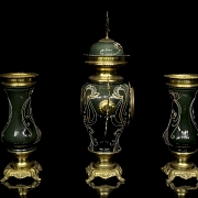 Table clock with vases Art Nouveau style, 20th century - 8