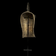 Máscara ceremonial Kifwebe, cultura Songye, R.D. del Congo, s.XX