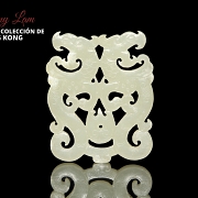 Placa de jade blanco 