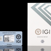Diamante natural talla brillante, 0.59 ct, certificado IGI