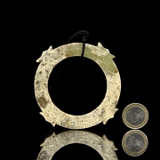 Colgante de jade amarillo, dinastía Zhou