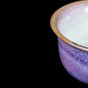 Junyao glazed ceramic cup, Qing dynasty