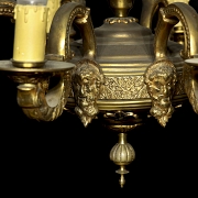 Eight-armed bronze lamp, 20th century - 3