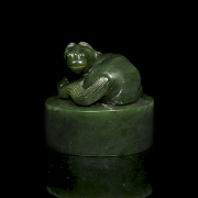 Sello de jade espinaca